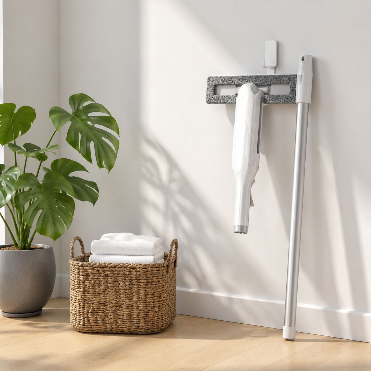 Easy-to-use glass scraper for tall windows