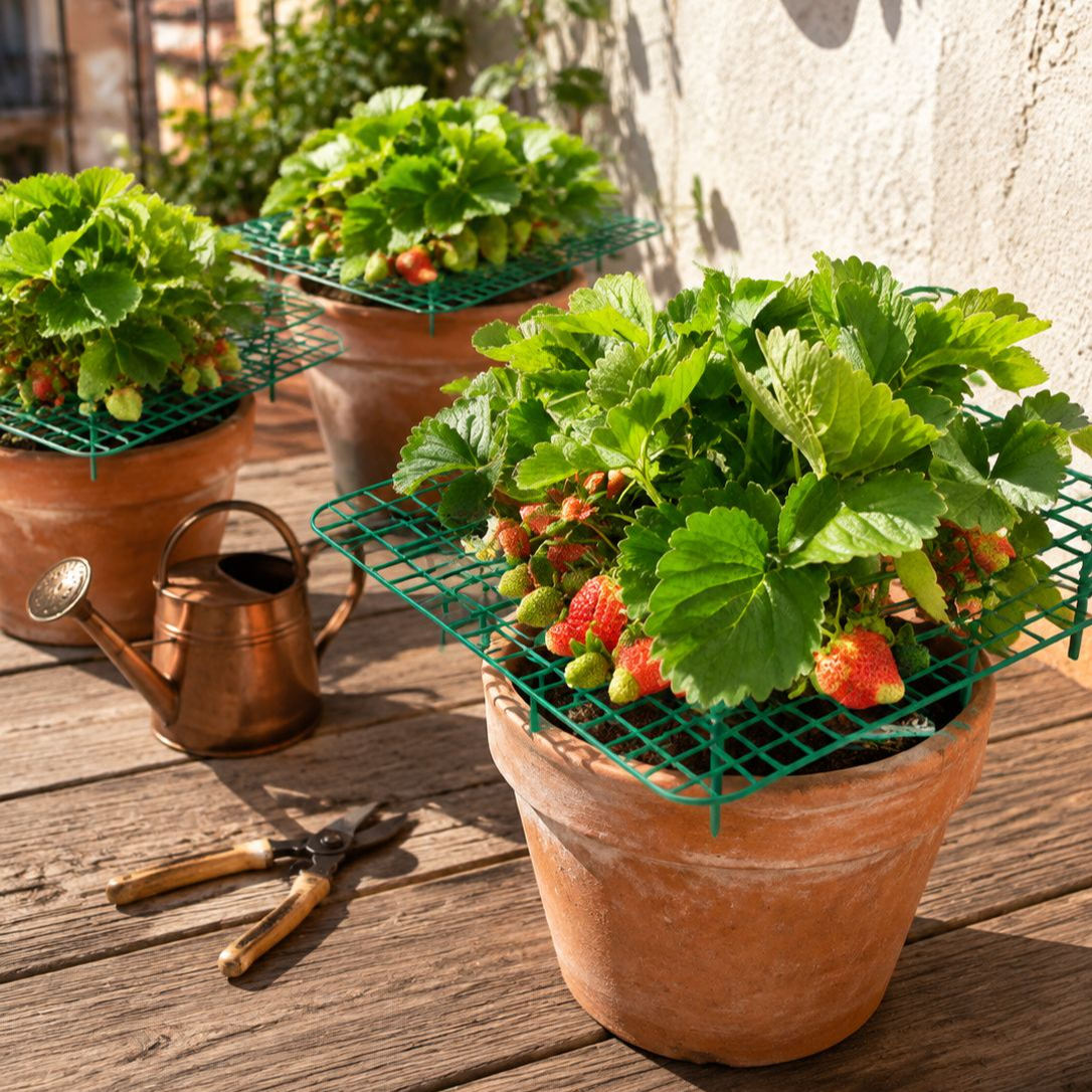 Soporte de cultivo para fresas de material PP para balcón