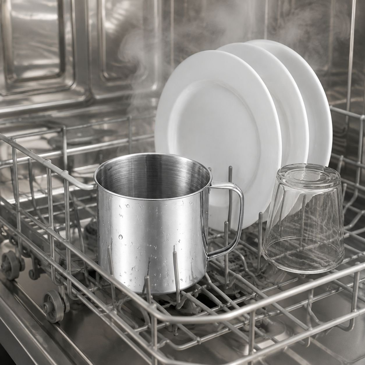 safe insulated stainless steel tea cup