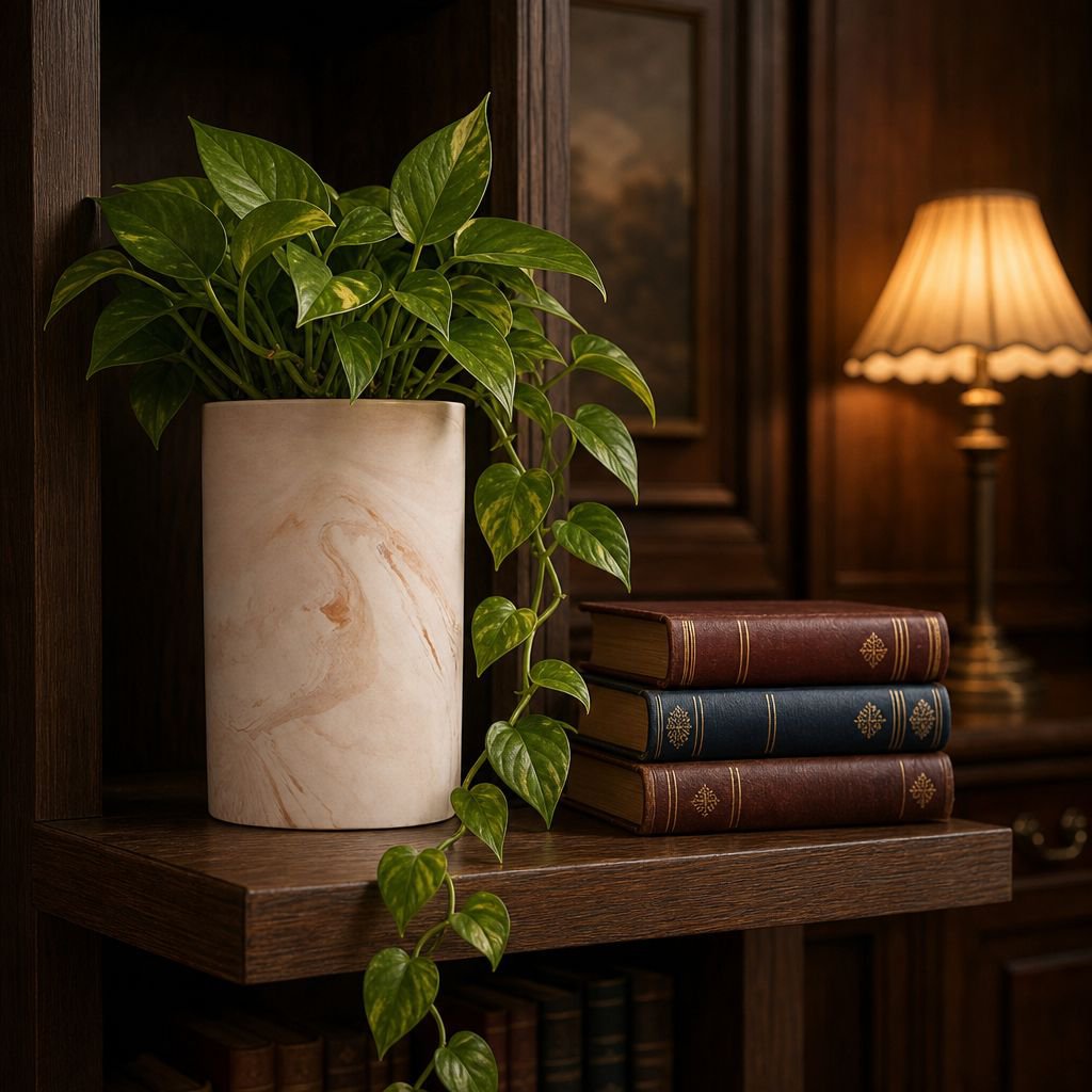 German luxury ceramic indoor flower pot Tahiti 22cm in modern living room