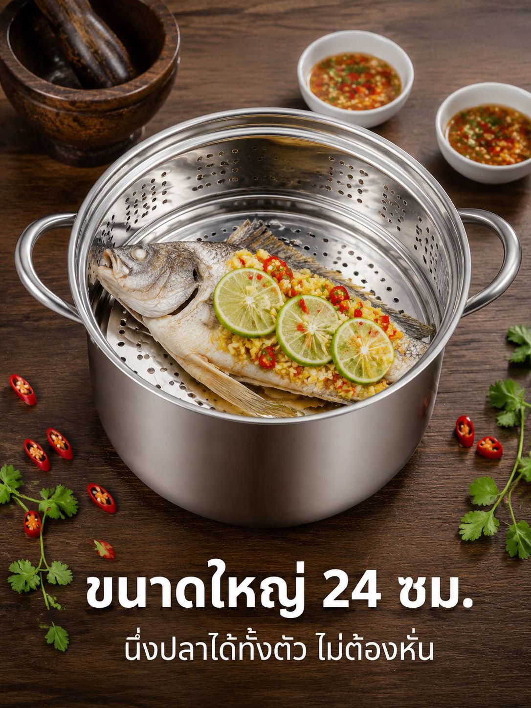 หม้อสแตนเลสสำหรับทำอาหาร