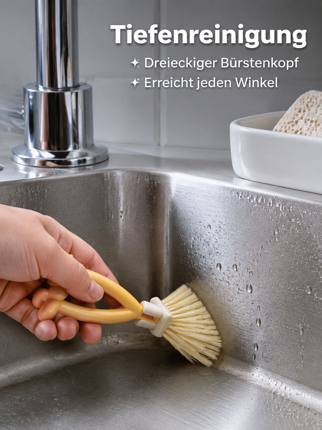 Multifunktionale faltbare Dreieck-Bürste