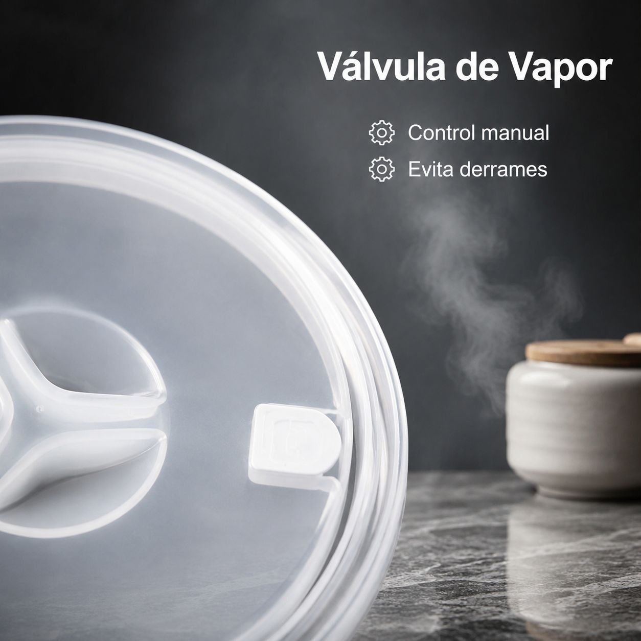 Tapa plegable para bandeja de vapor, apta para vaporeras y ollas de vapor