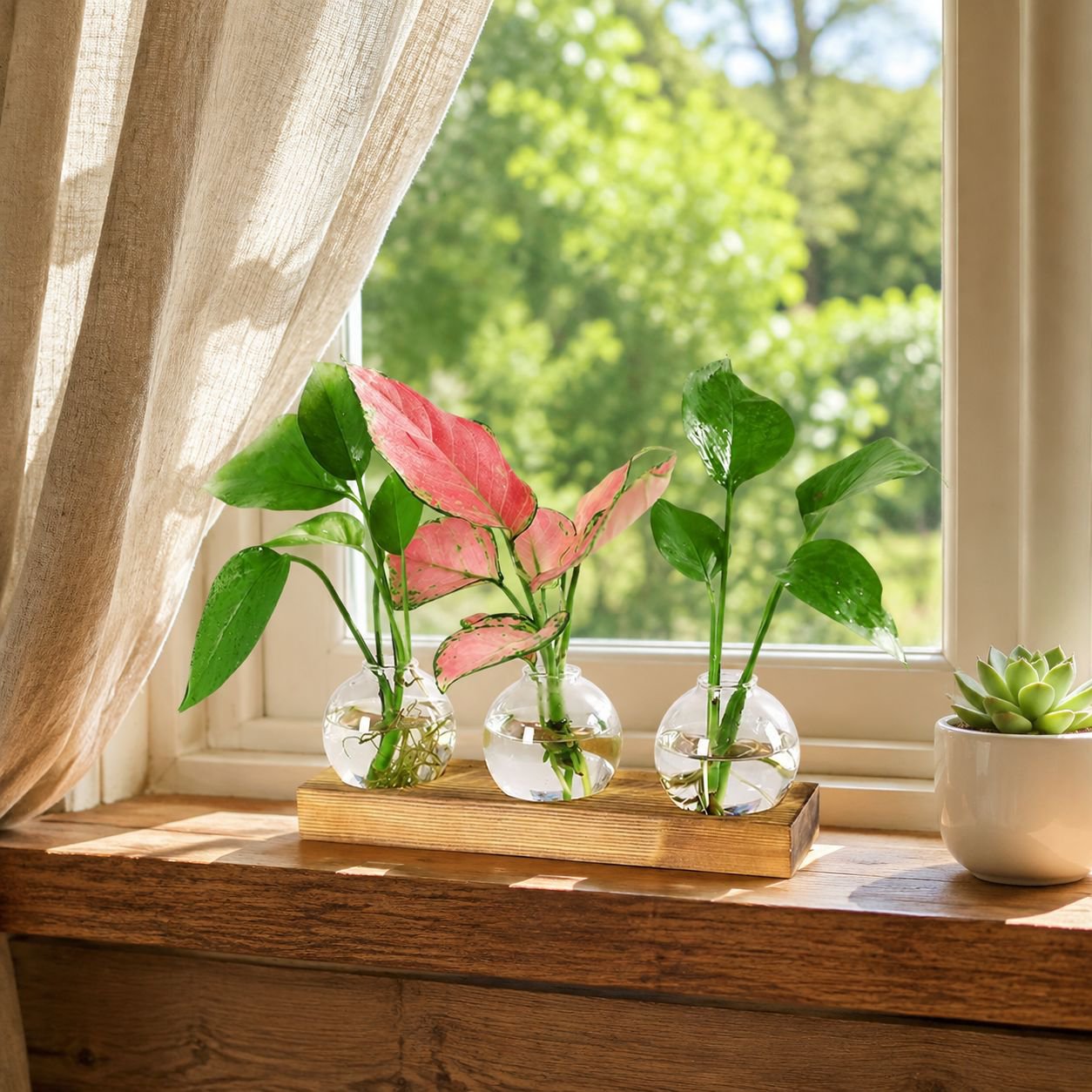 Glass light bulb vase