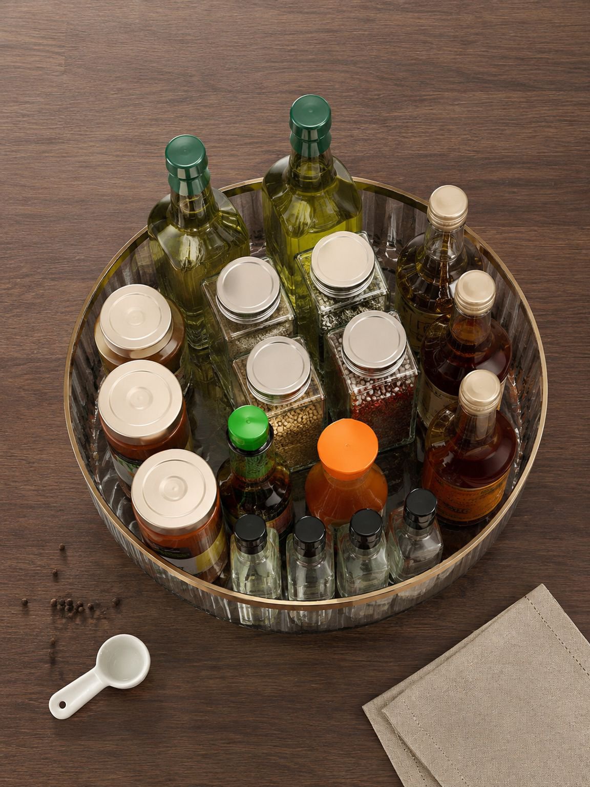 Estante de cocina elegante y funcional