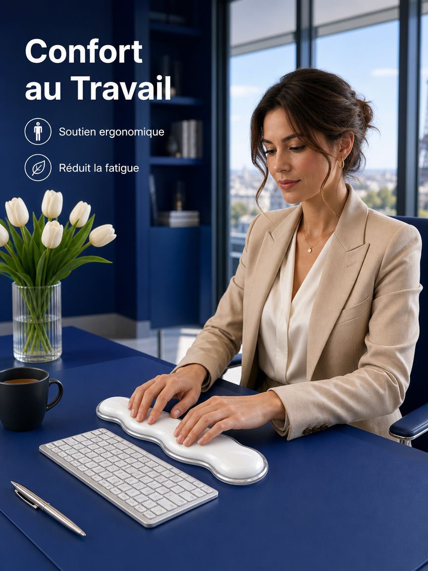 Repos-poignet en silicone pour clavier