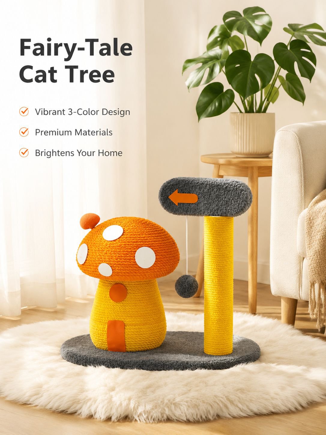 Mushroom Cat Climbing Frame