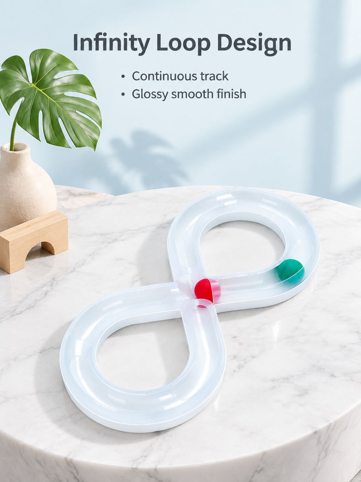 Figure-8 shaped cat toy tunnel cat teaser