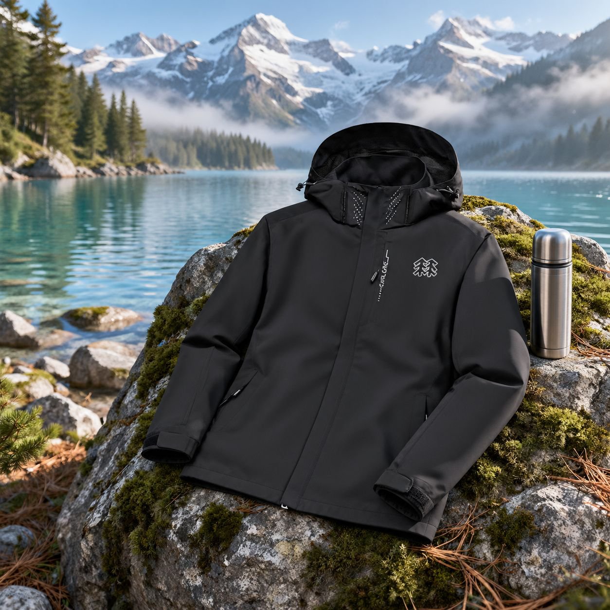 Herren Kapuzenjacke mit Dreifachschutz