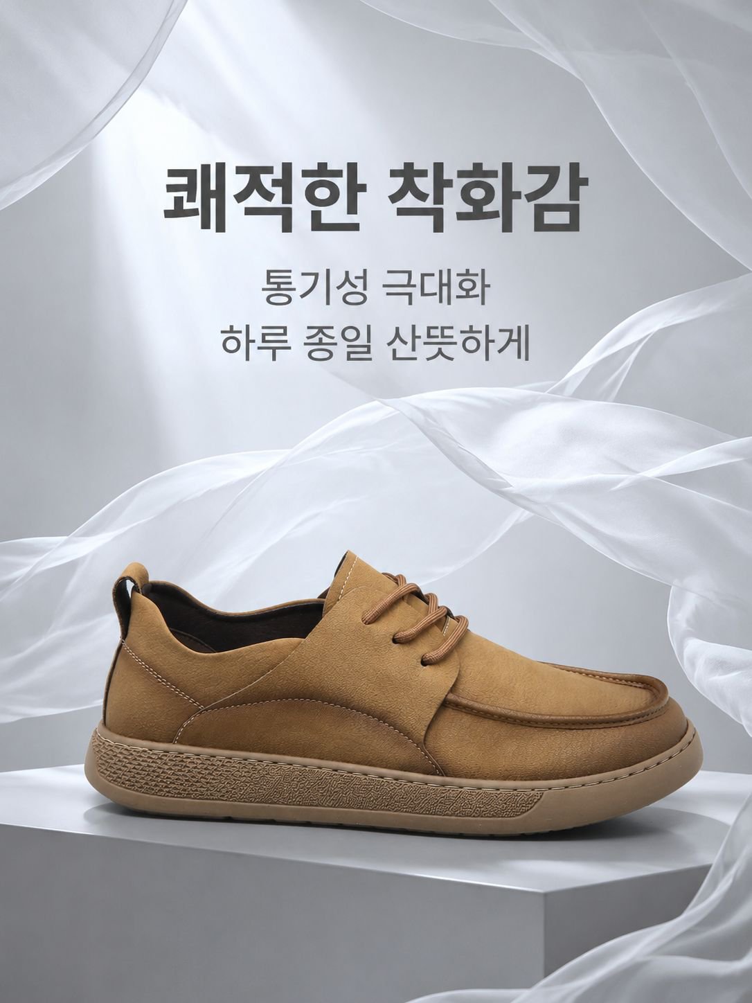 천연가죽 통기성 냄새 안나는 캐주얼화