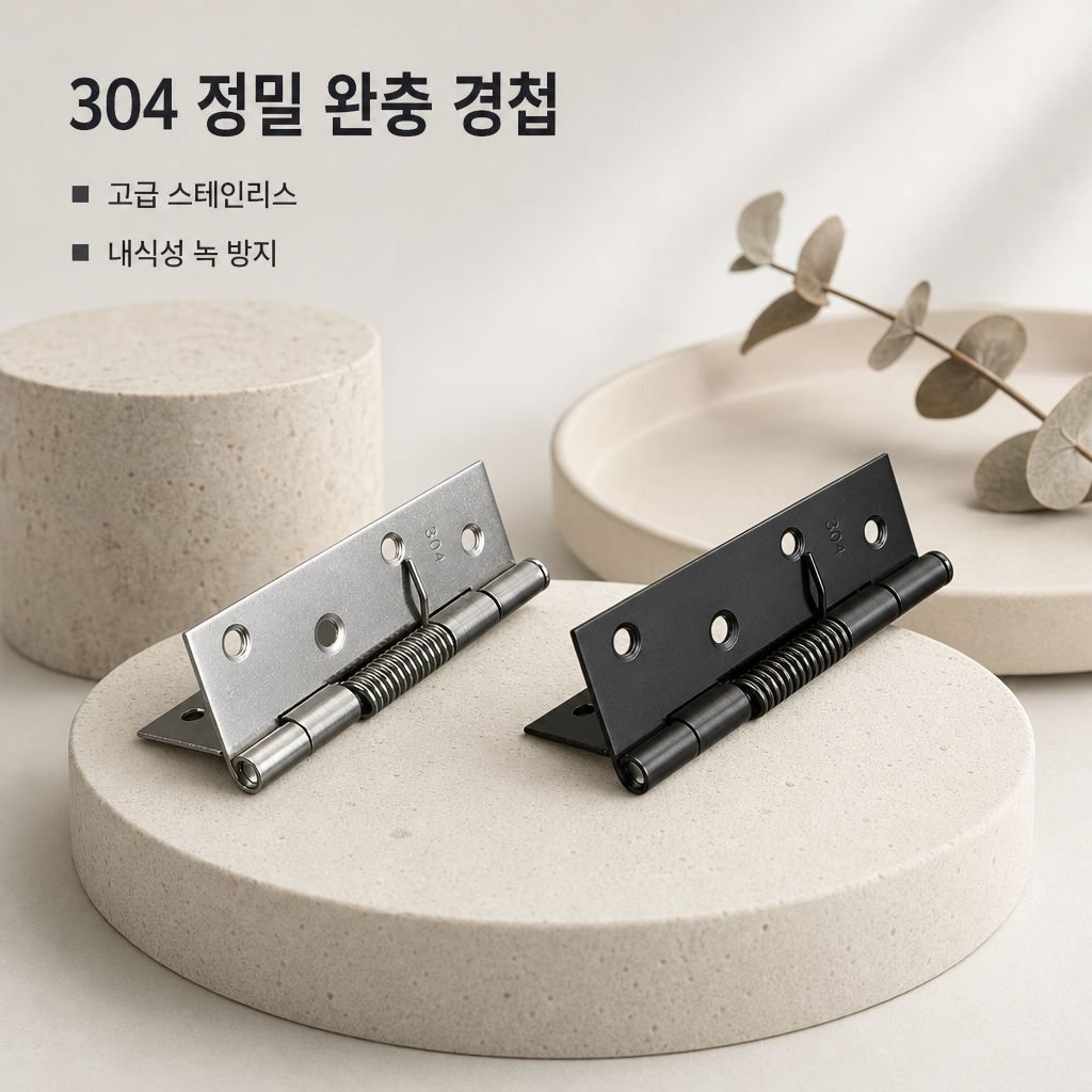 304 스테인리스 자동 닫힘 스프링 경첩 댐퍼 완충 힌지