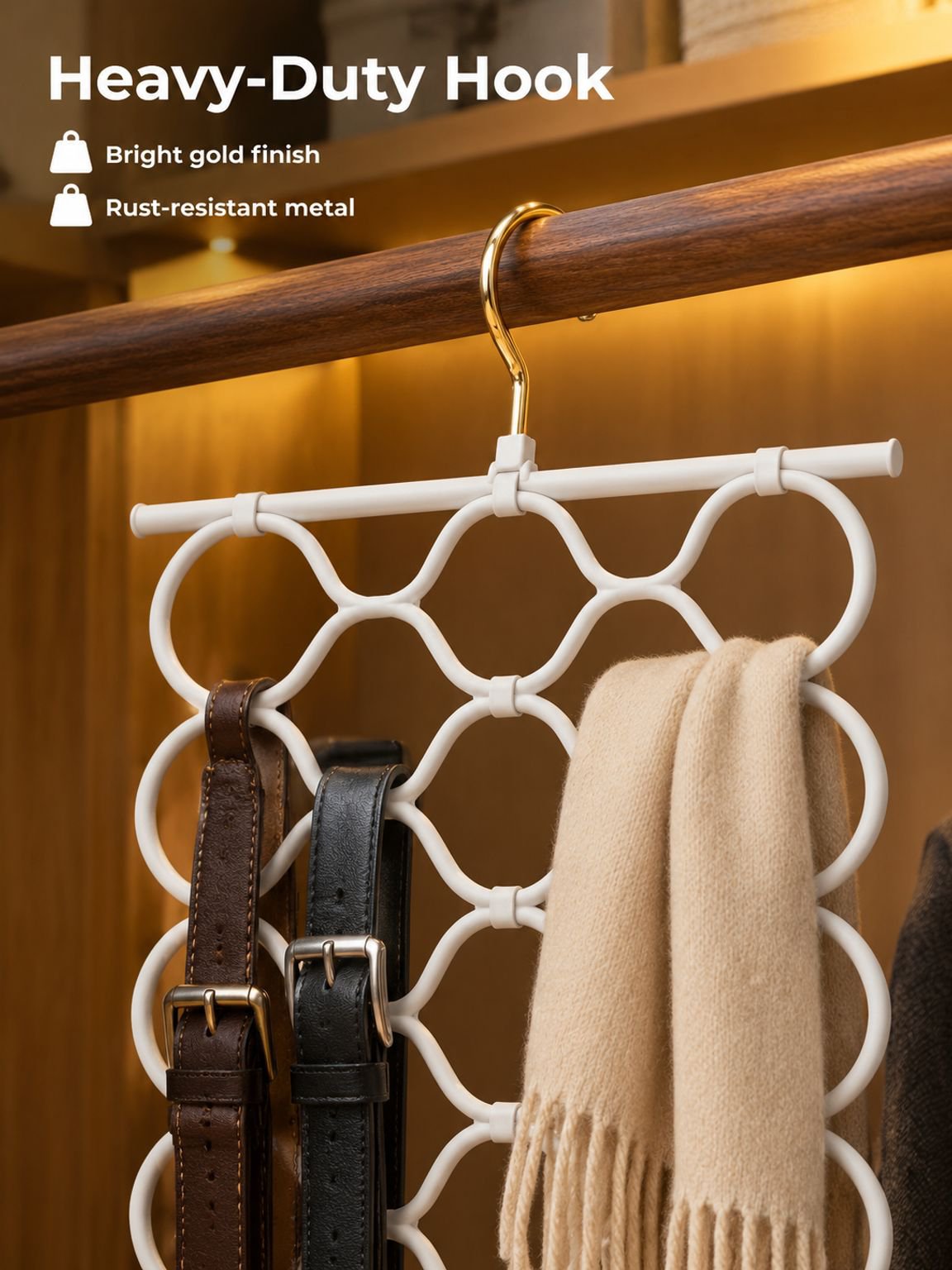 Multi functional folding space saving hanging rack