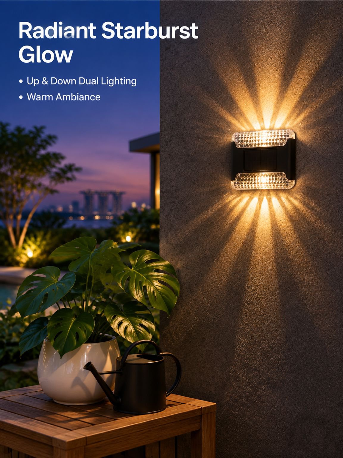 Waterproof outdoor solar landscape lights