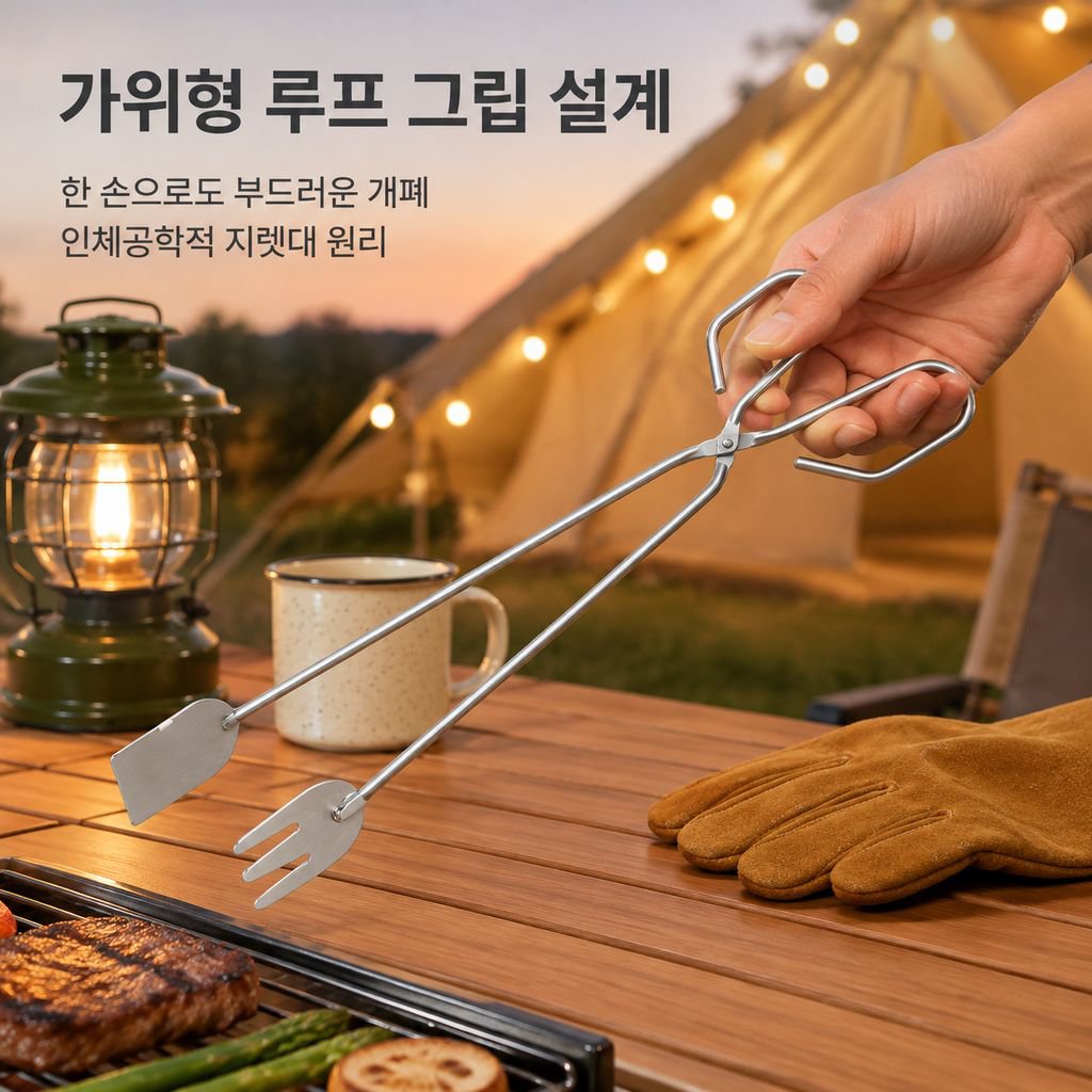캠핑 바베큐 숯집게 연탄집게 숯가위 숯불 전용 집게 도구