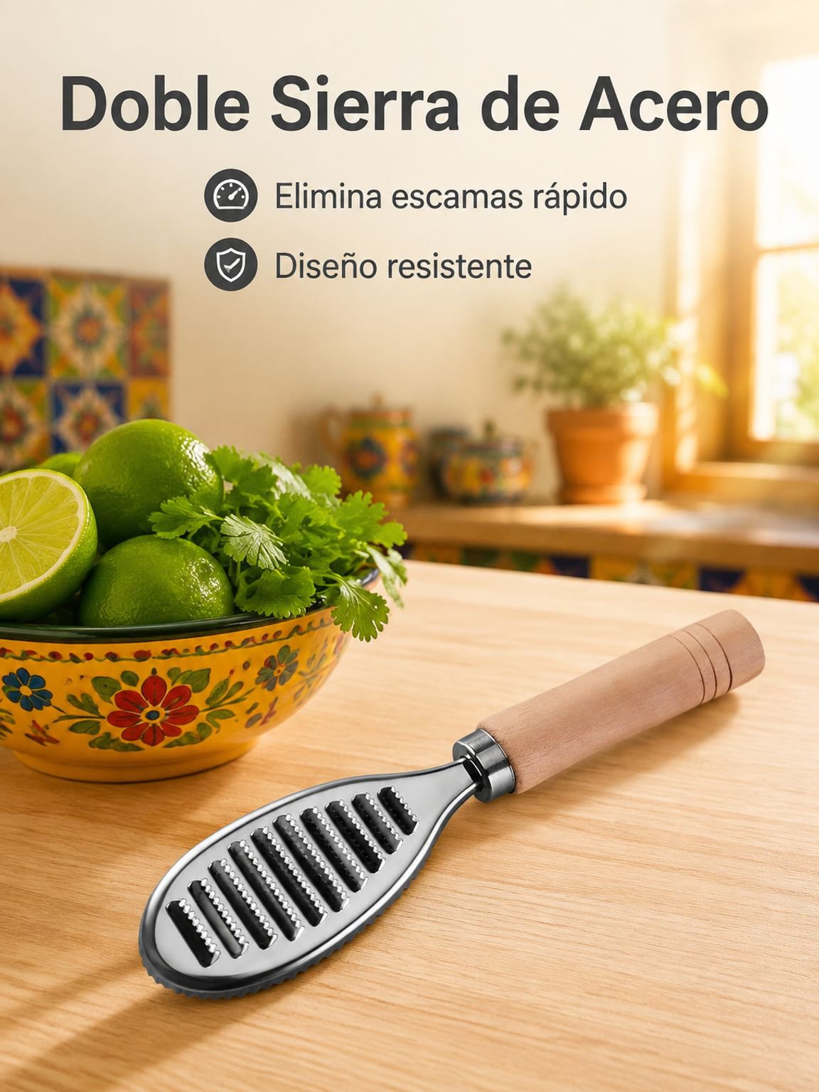 Nuevo removedor de escamas de pescado reforzado de acero inoxidable