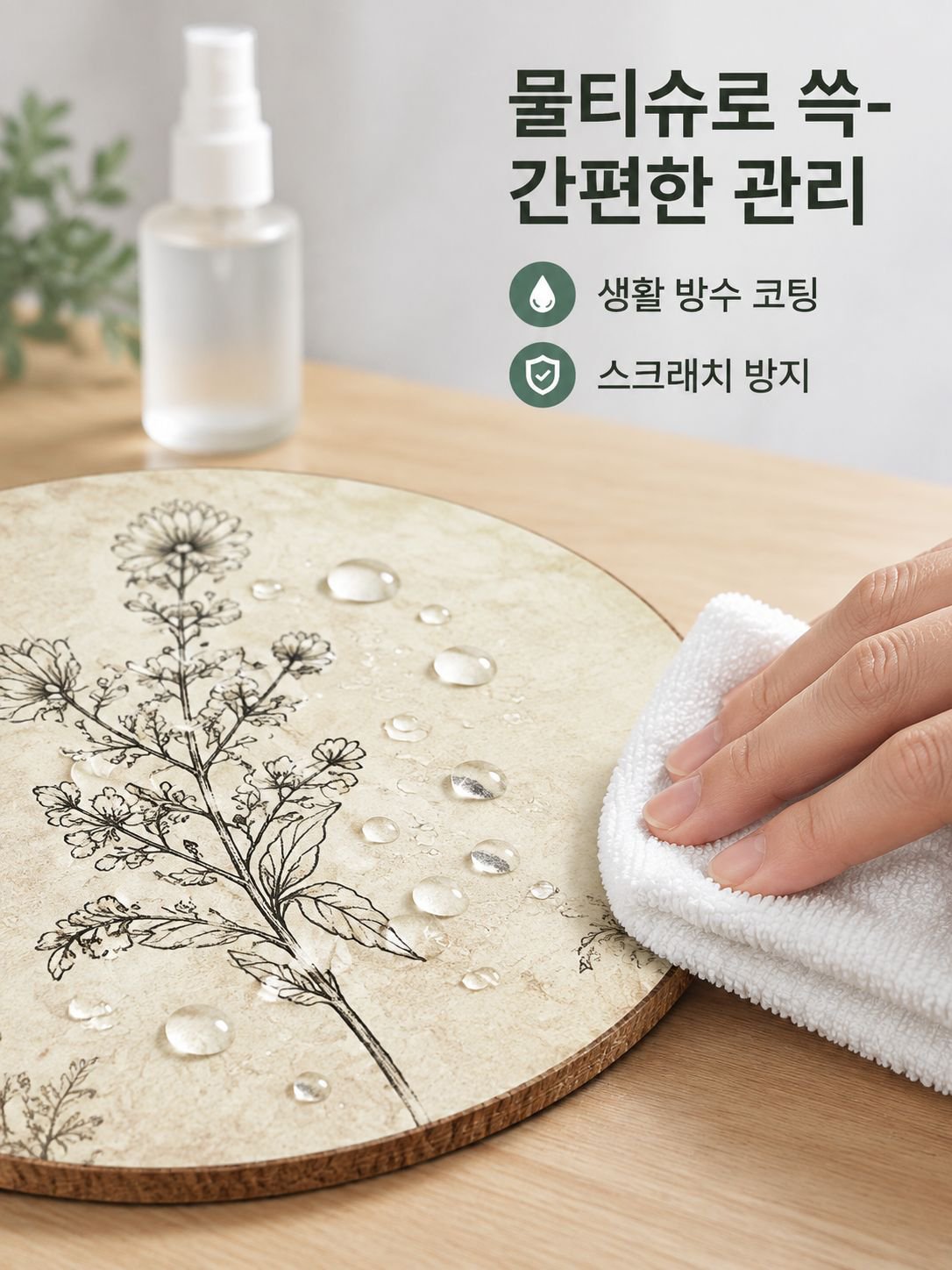 나무 소재 벽걸이형 장식판