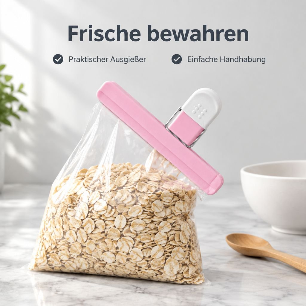 Verschlussclips für Lebensmittelbeutel Tee Milchpulver Snacks Frischhalteklammern