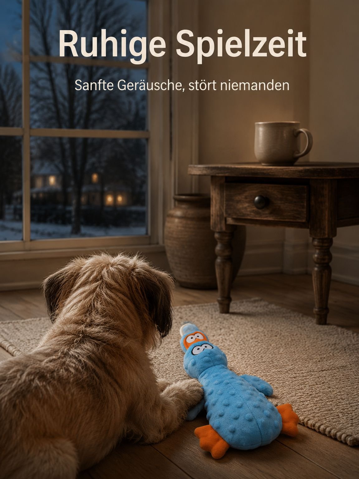 Plüsch-Entenspielzeug mit Sound für Hunde und Katzen