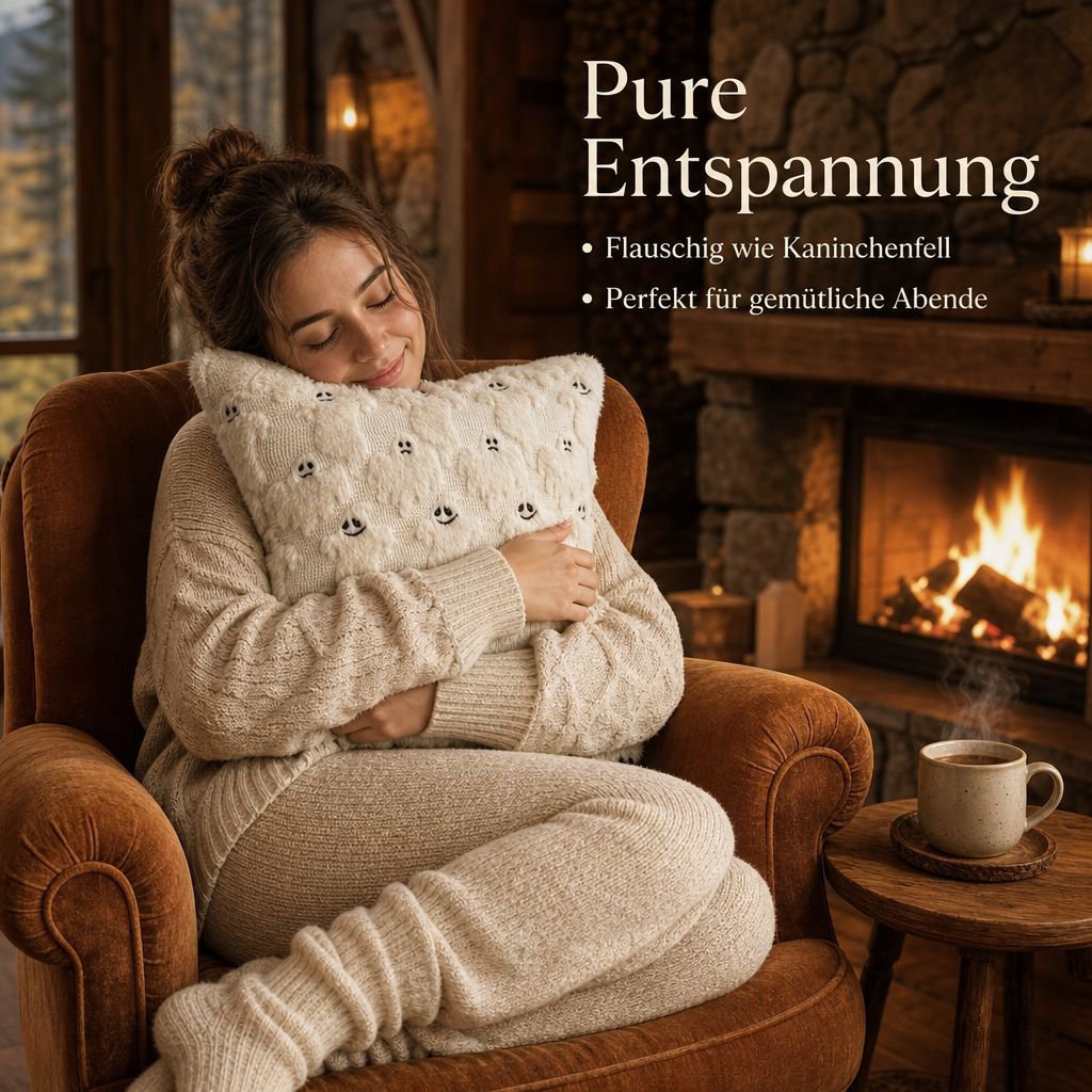 Halloween Geister-Kürbis Kissenbezug Plüsch Sofa Kissenhülle Wohnkultur