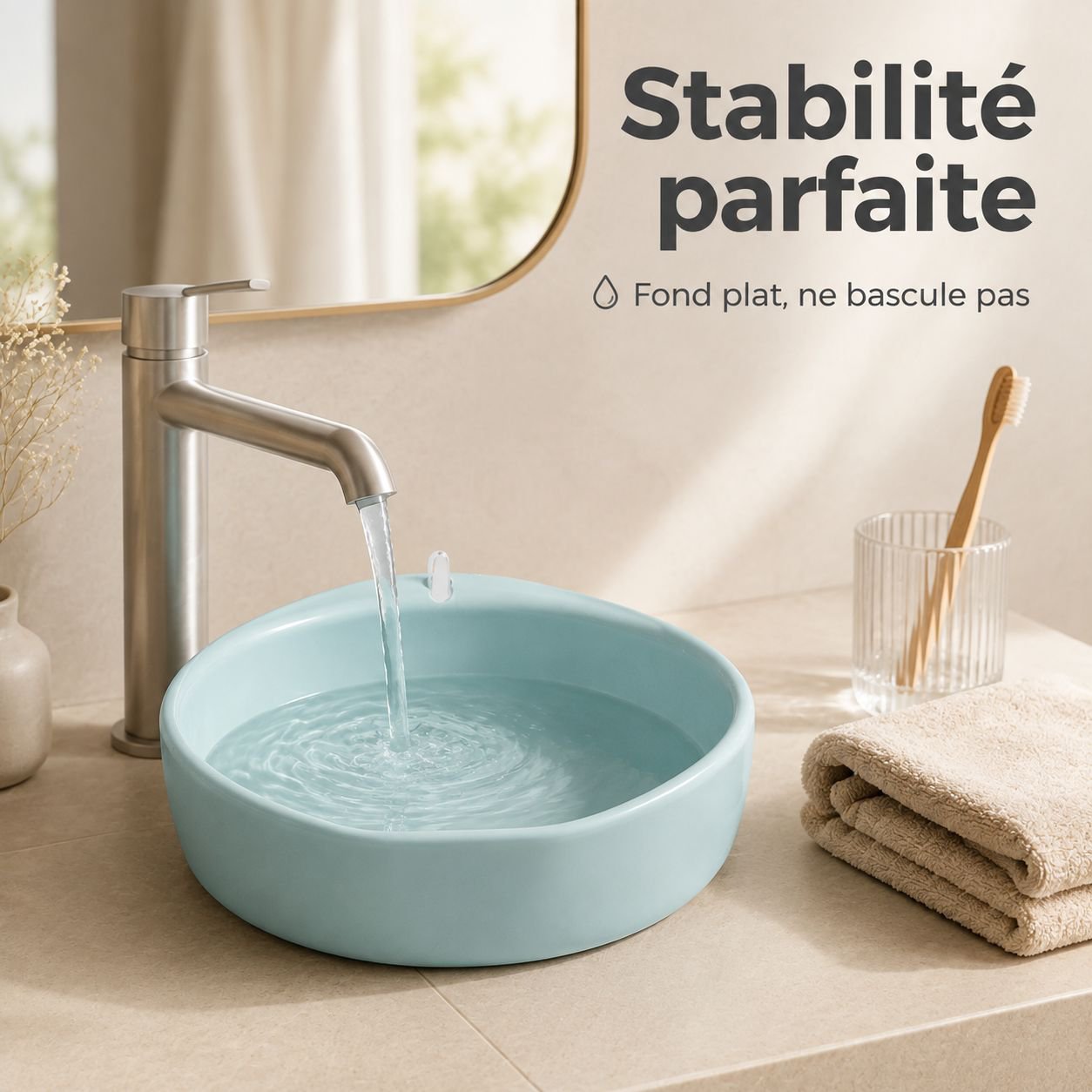 Lavabo mural sans perçage pour salle de bain