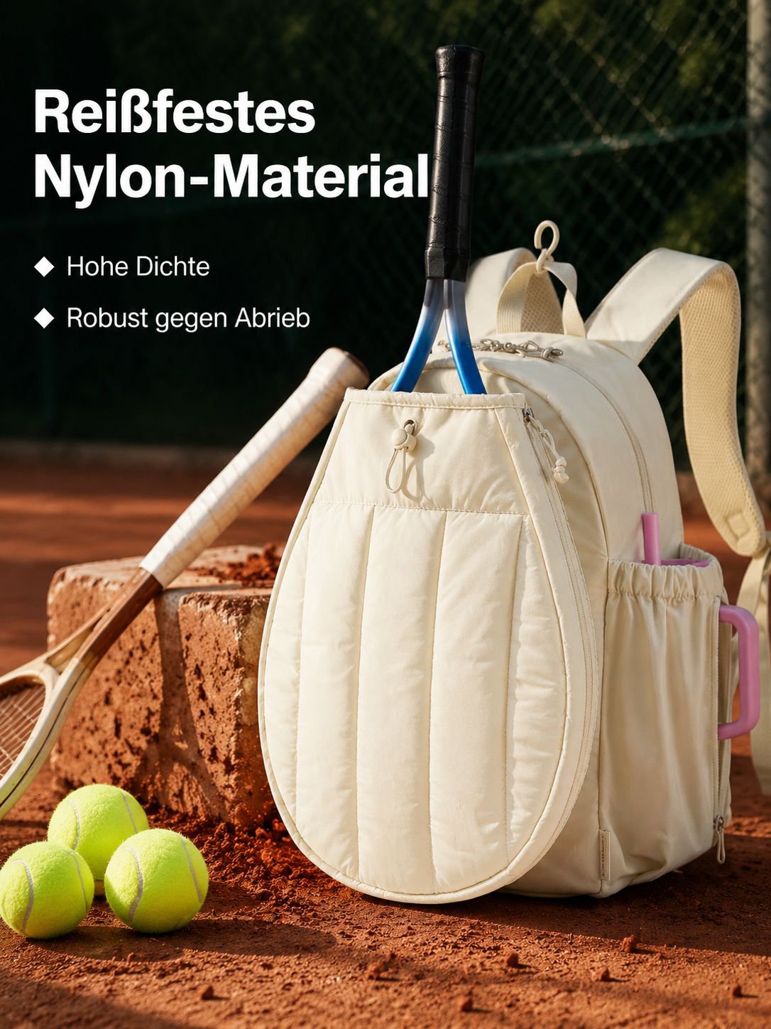 Praktische Sporttasche für Tennis und Fitness