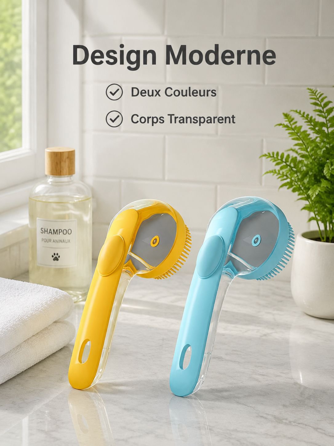 Brosse de nettoyage liquide multifonctionnelle pour shampoing