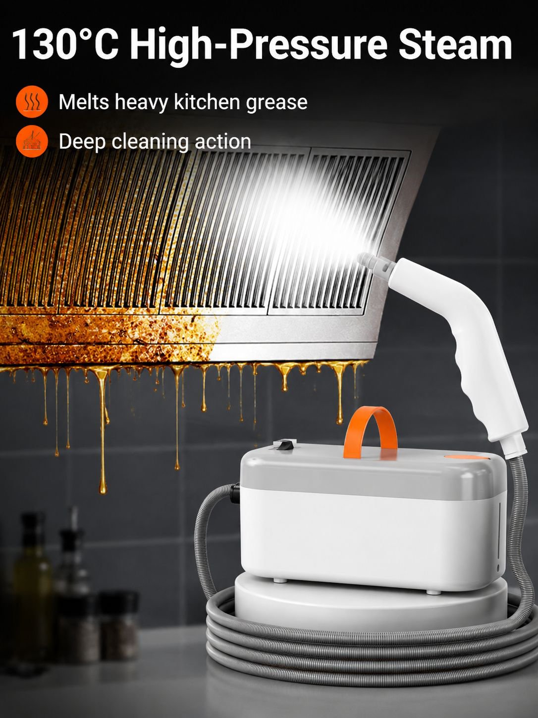 High-pressure high-temperature steam cleaner