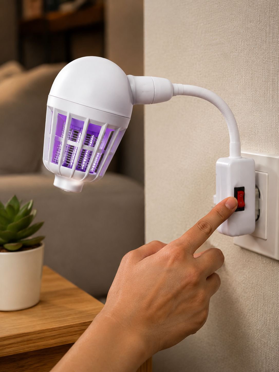 Fácil instalación de lámpara LED para el hogar