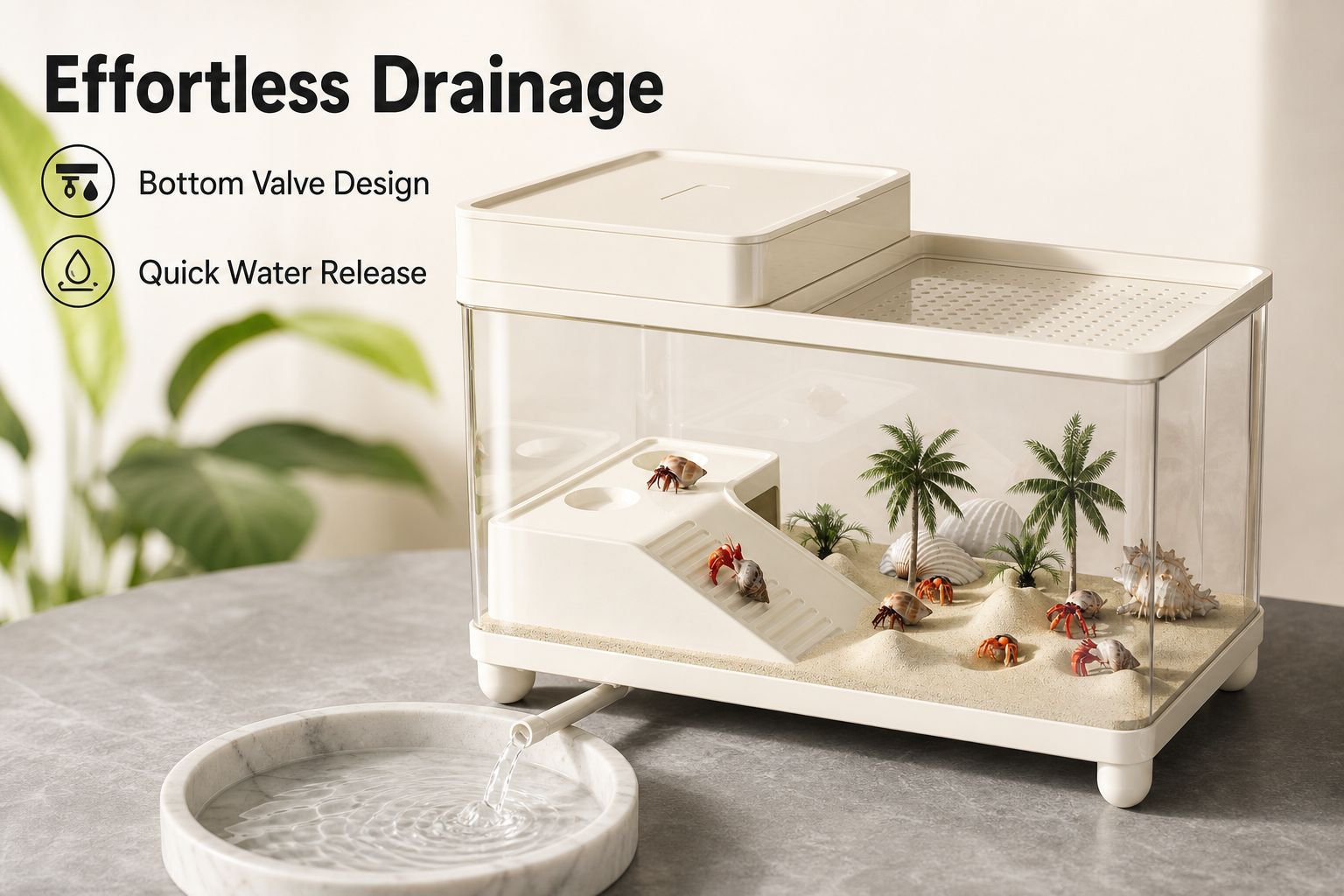 Luxury Villa Style Hermit Crab Turtle Habitat