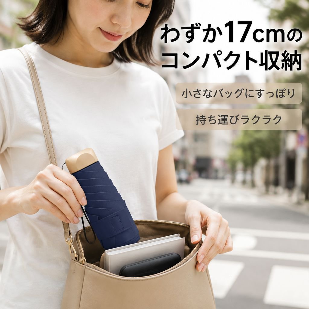 ブラックコーティング日焼け止め携帯用ミニ5段折りたたみポケット傘
