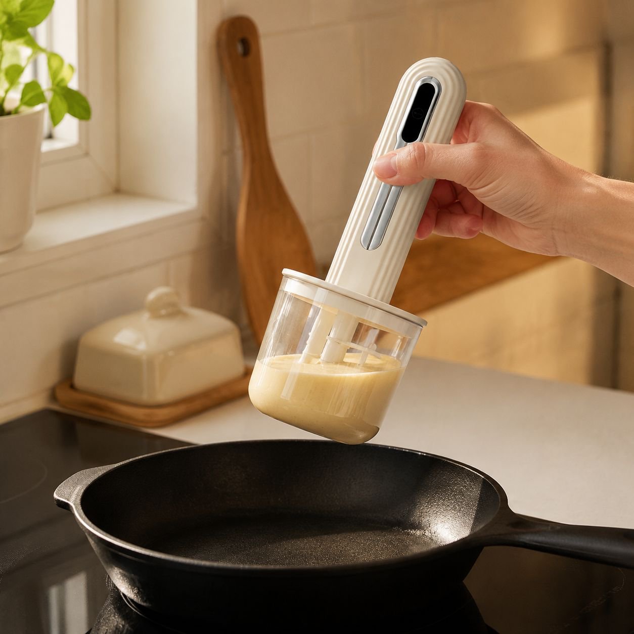 Compact and efficient household mixer