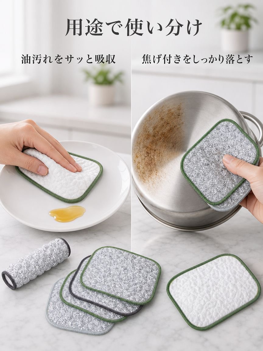 油吸収・汚れ落とし銀糸綿たわし