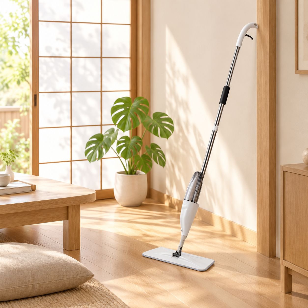 ハンズフリー家庭用多機能スプレーフラットモップ