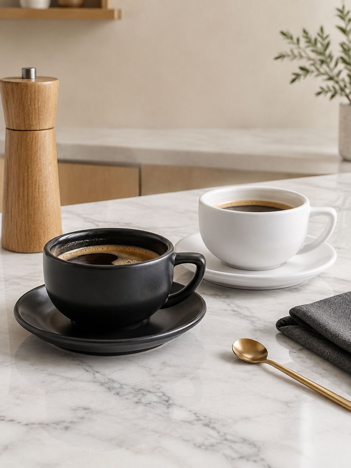 Matte ceramic mugs beautifully packed for gifting