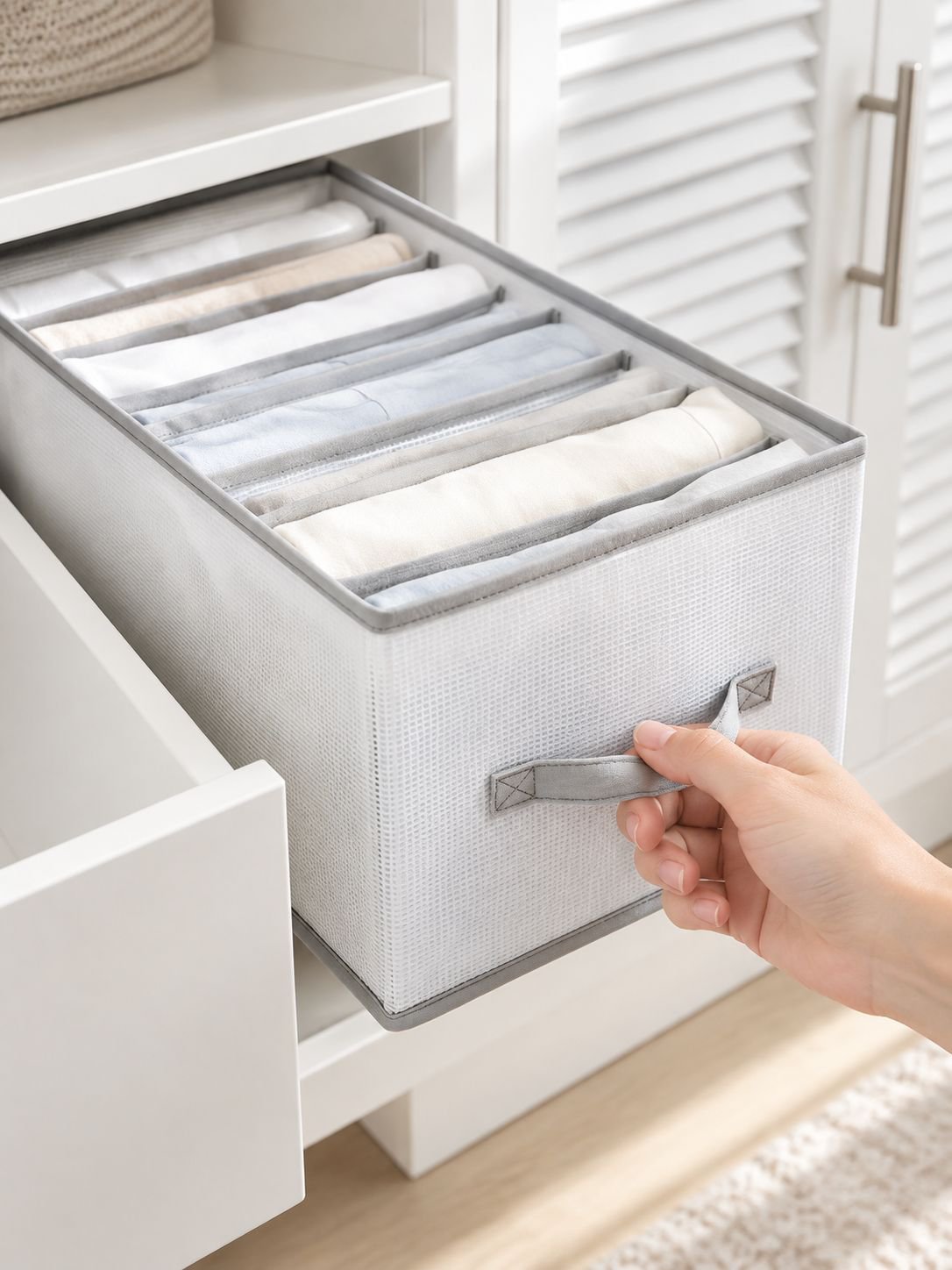 Transparent PP board washable wardrobe drawer organizer