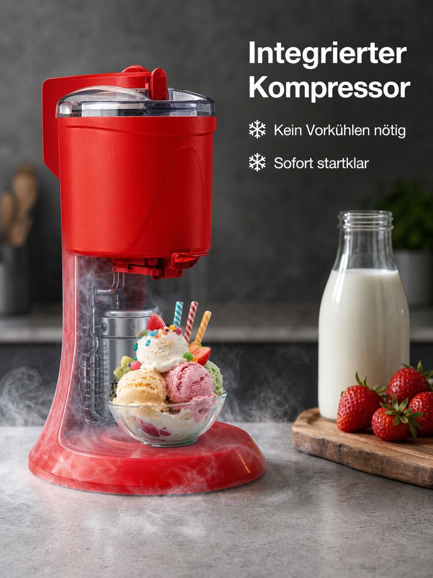 Vollautomatische Eismaschine für Zuhause