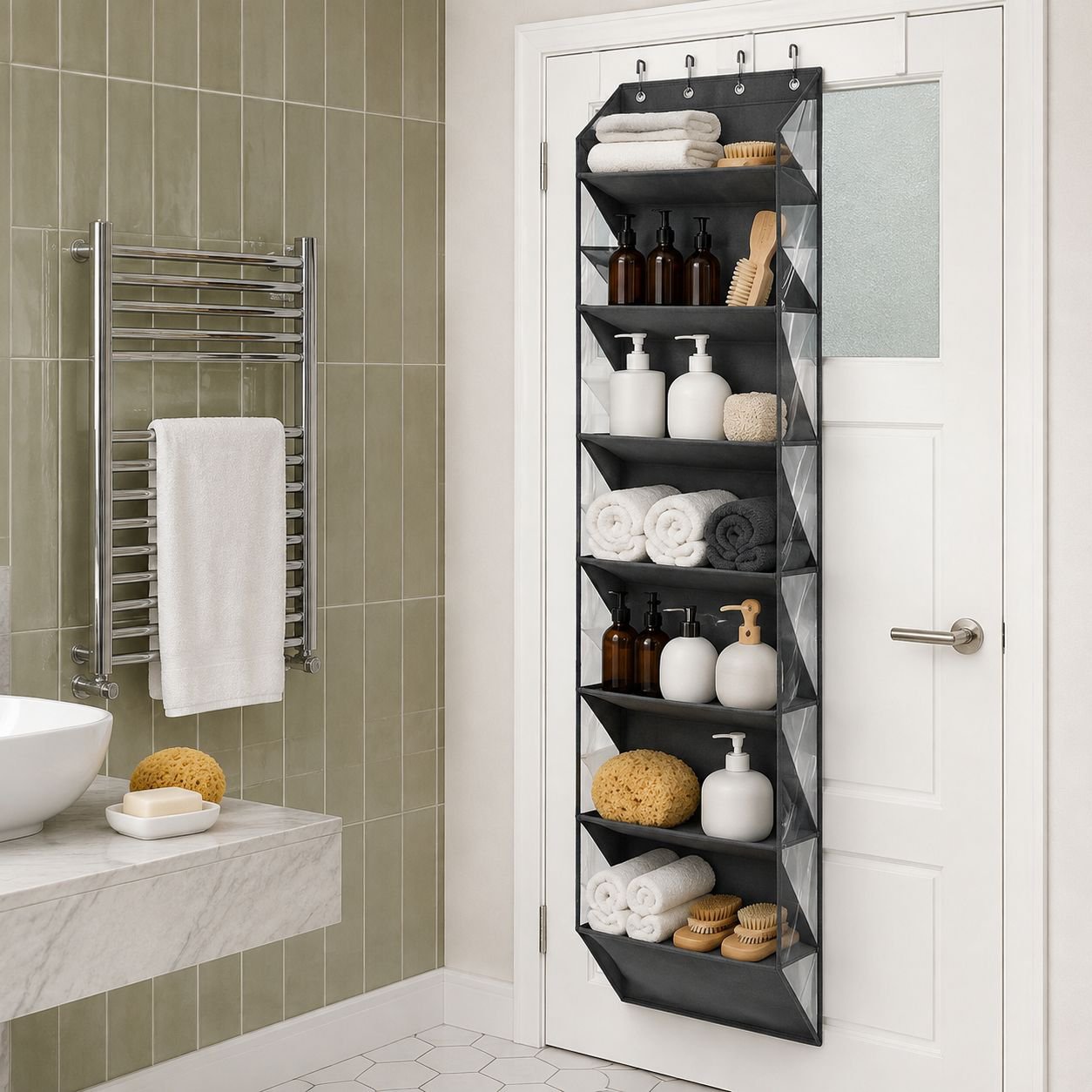 Over-the-Door Multi-Layer Shoe Rack