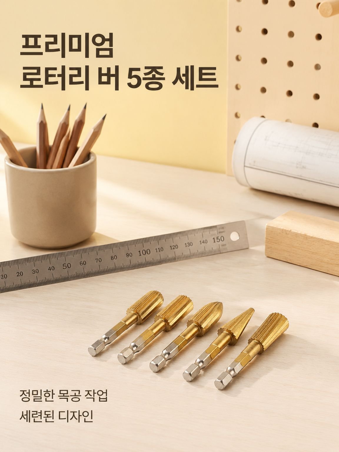다기능 정밀 스틸 줄 세트, 연마와 드릴링을 쉽게