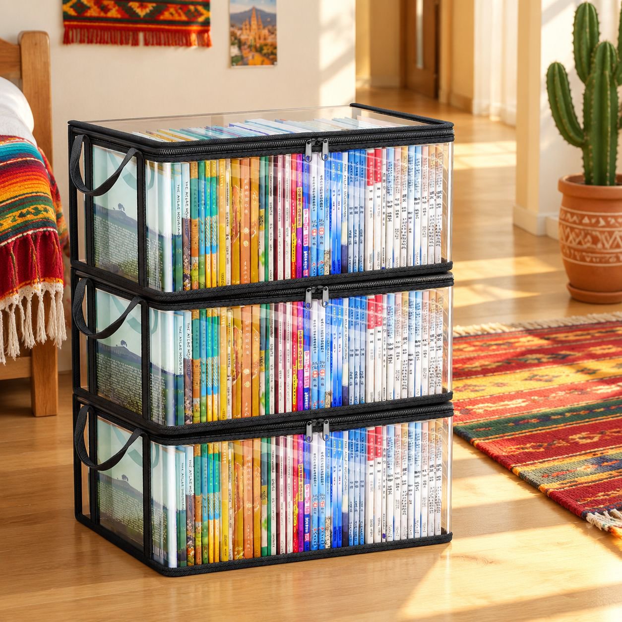 Organizador de libros práctico y espacioso