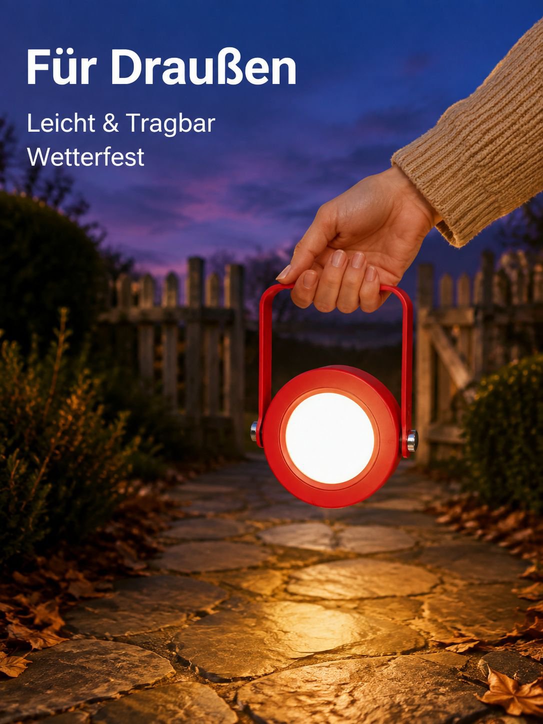 Ausziehbare Laternen-Nachtlampe, augenschonende Nachttischlampe, geeignet für den Außenbereich