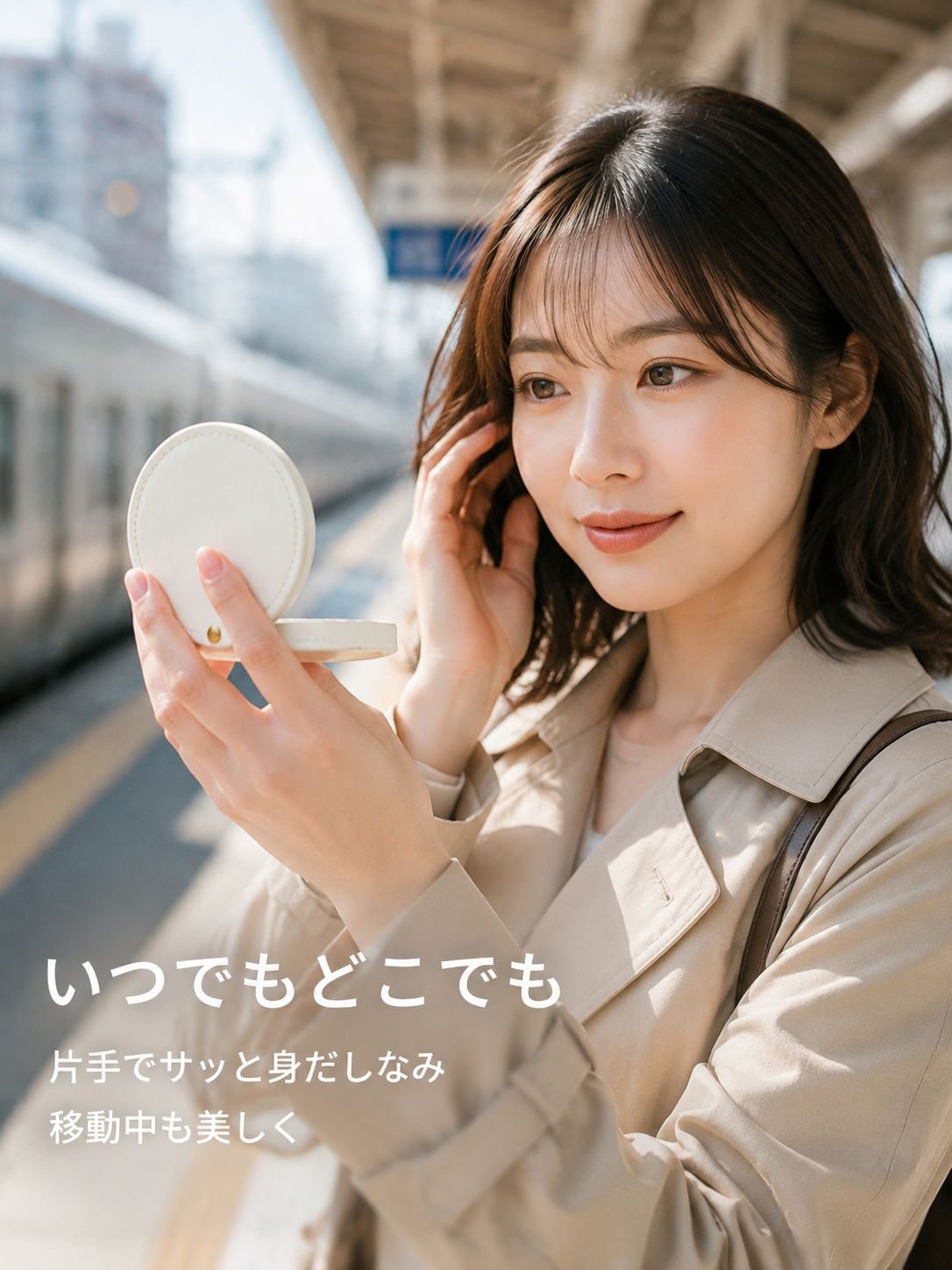 メイク直しに最適な携帯用ミラー