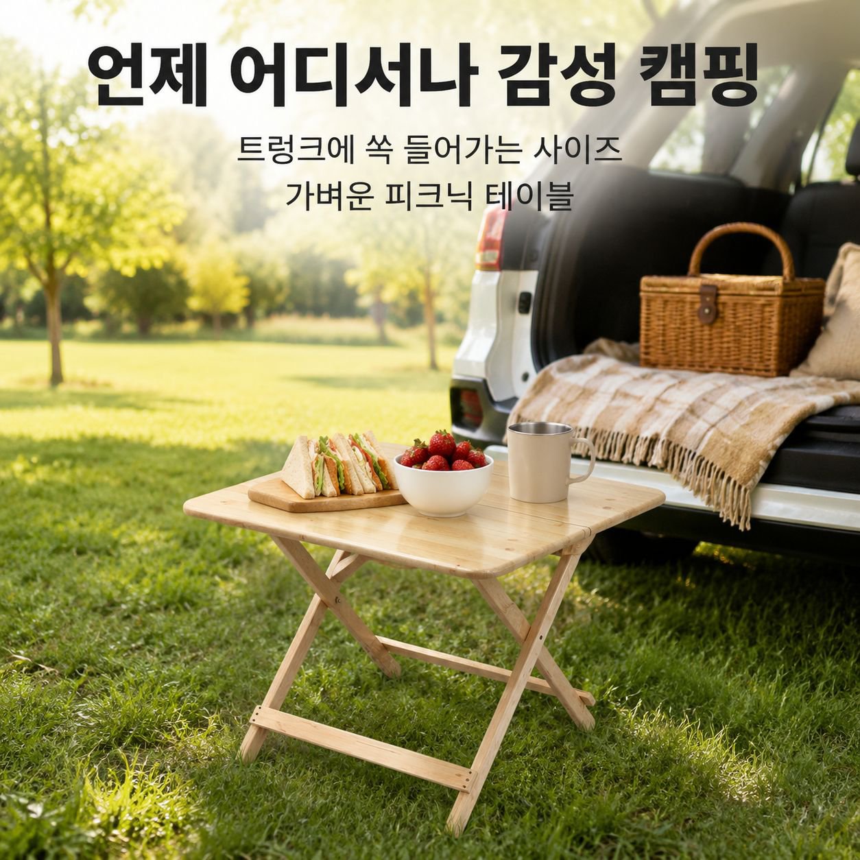 가정용 원목 접이식 테이블