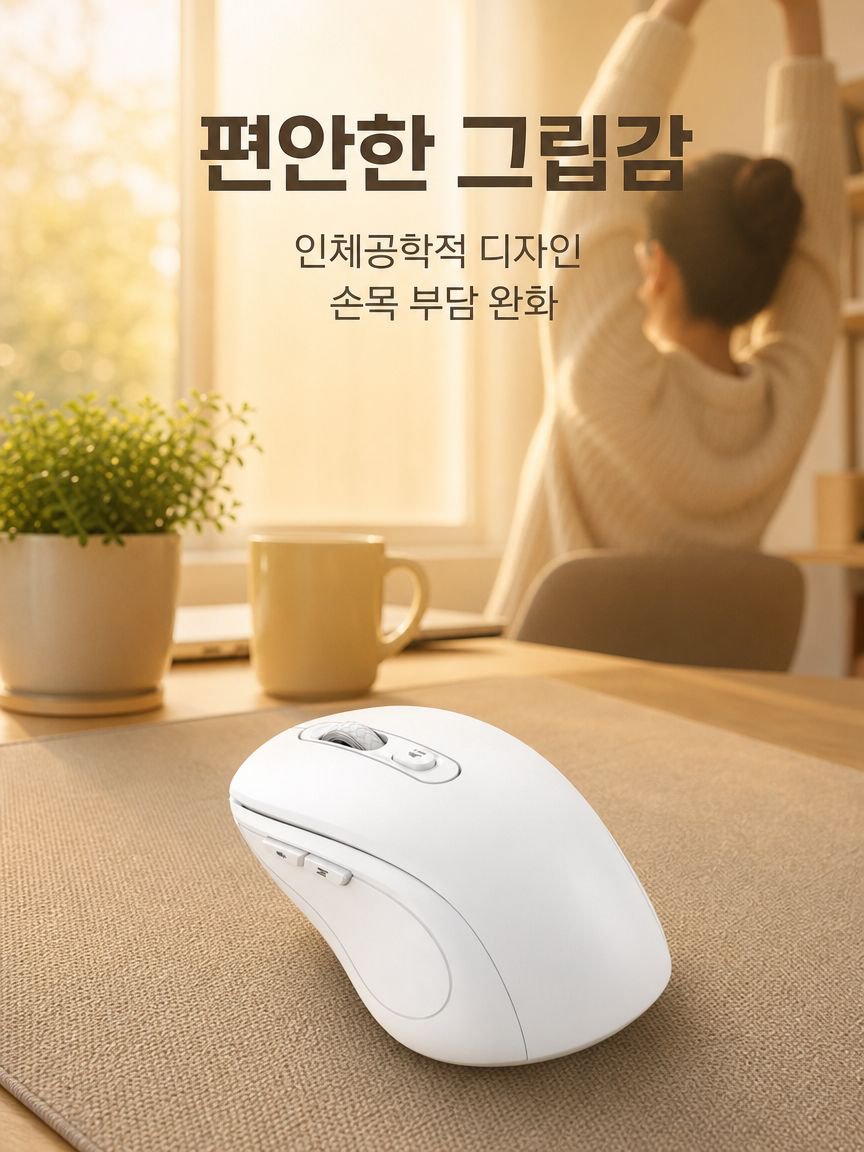 컴퓨터와 연결된 번역 마우스