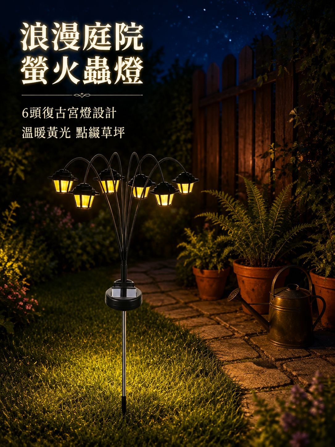 花園別墅草坪太陽能燈