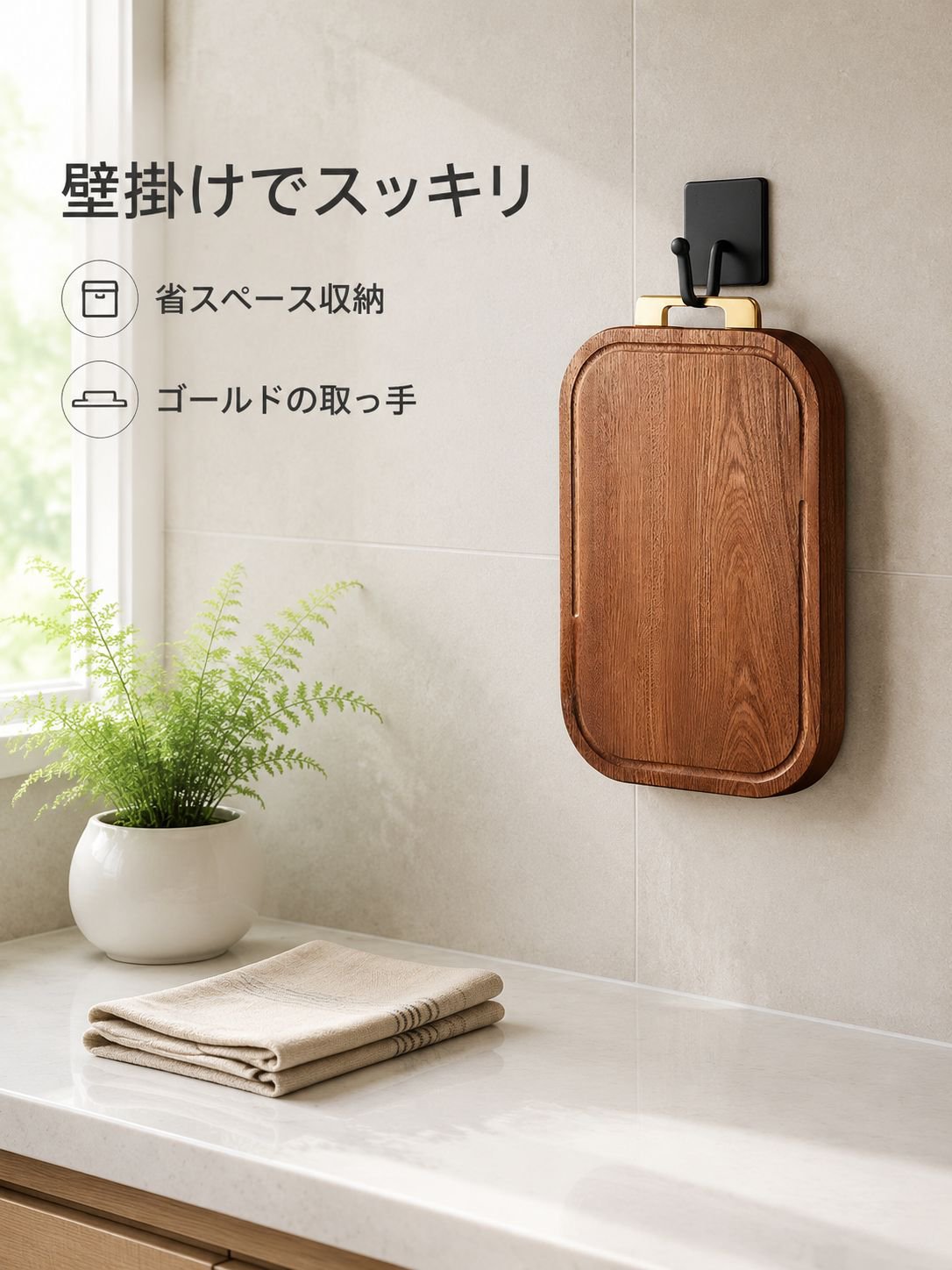 黒檀無垢まな板 防カビ耐久性