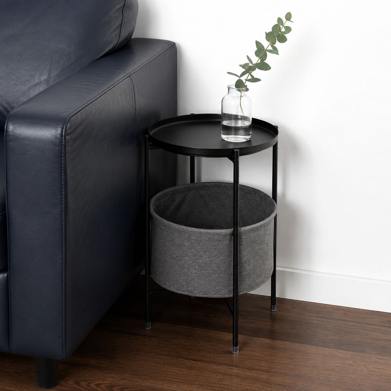 Modern Simple Iron Round Table Living Room Coffee Table Sofa Side Table Nightstand