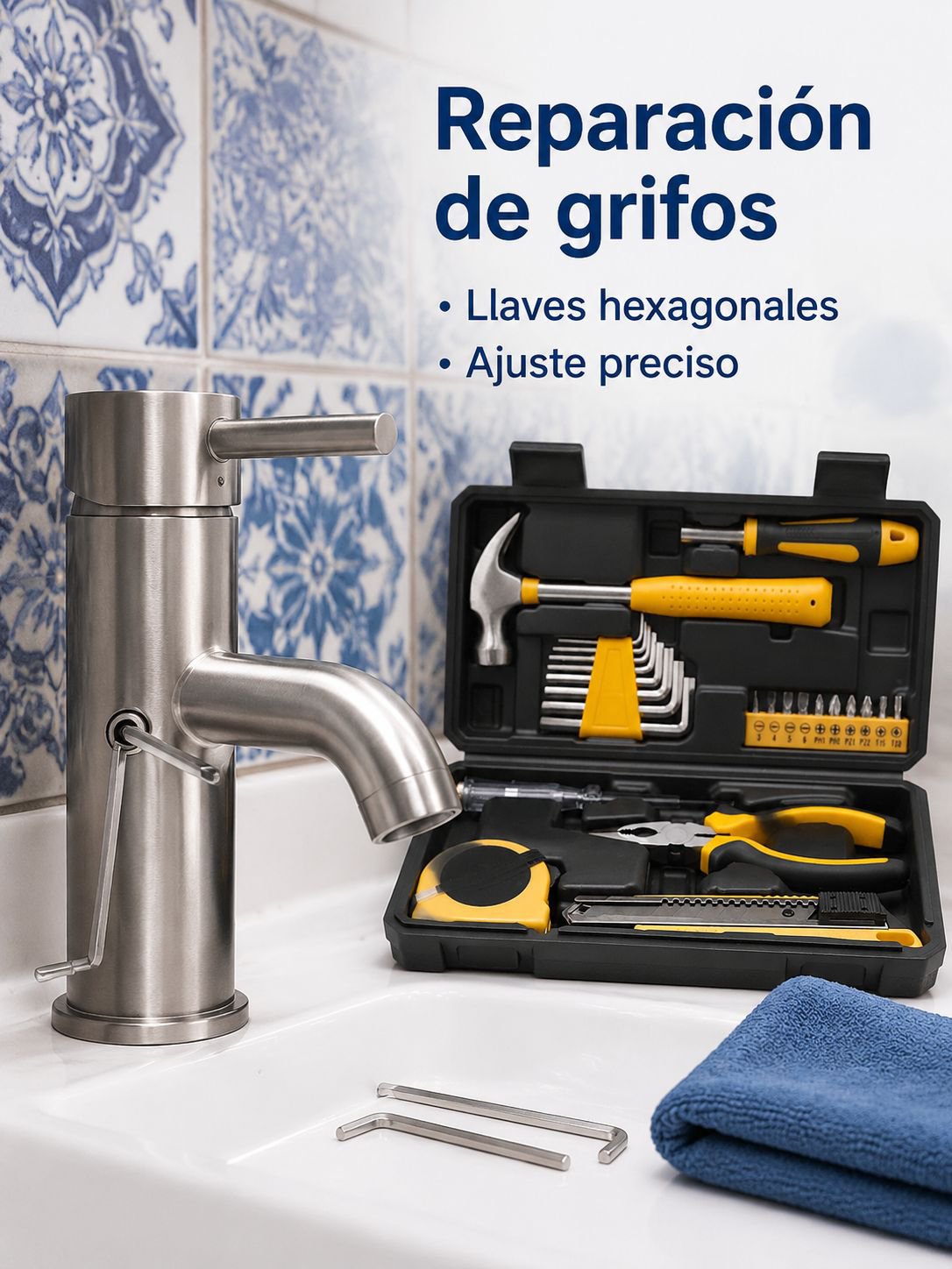 Juego de herramientas compacto y portátil de 25 piezas