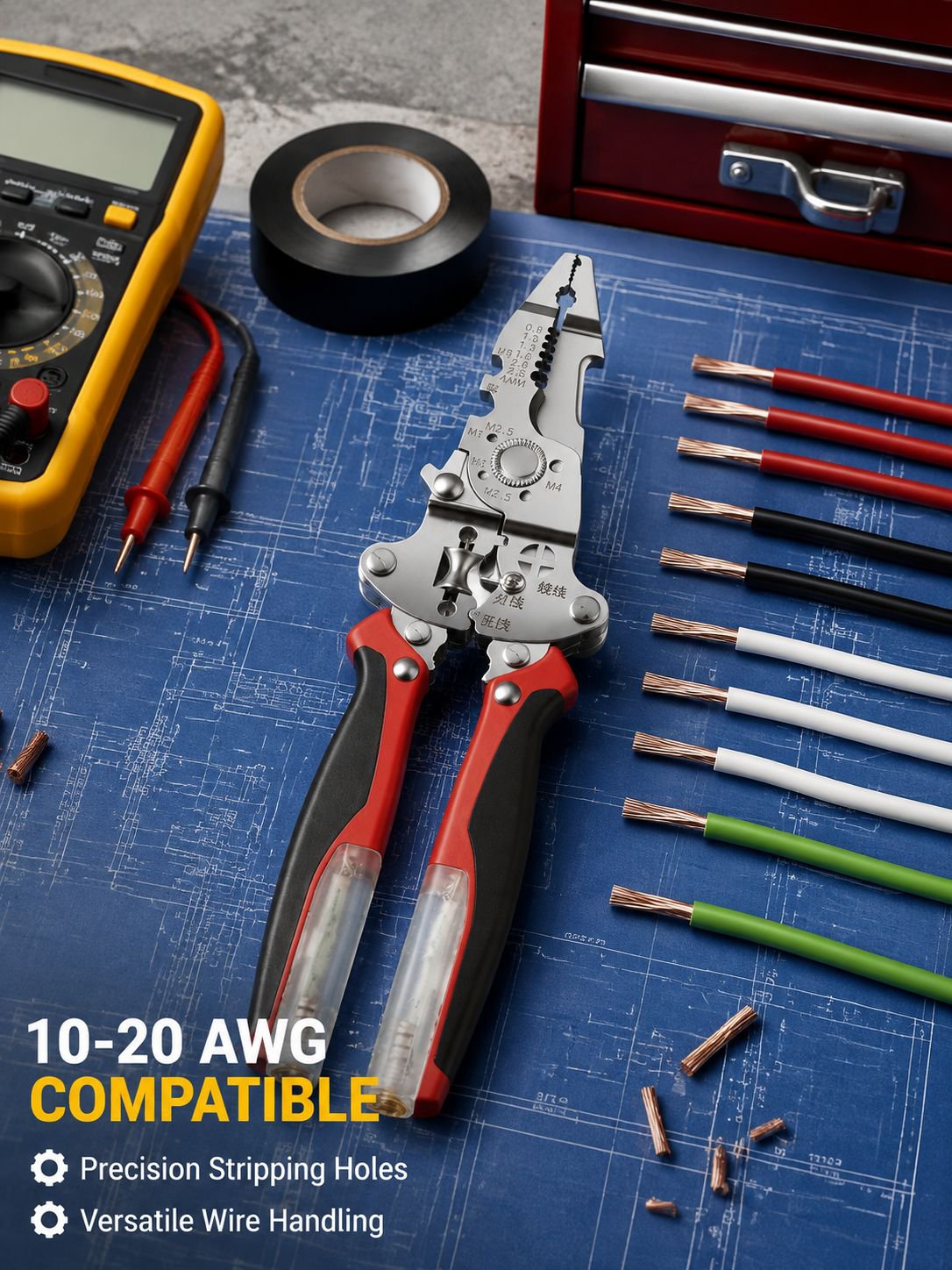 Folding wire strippers