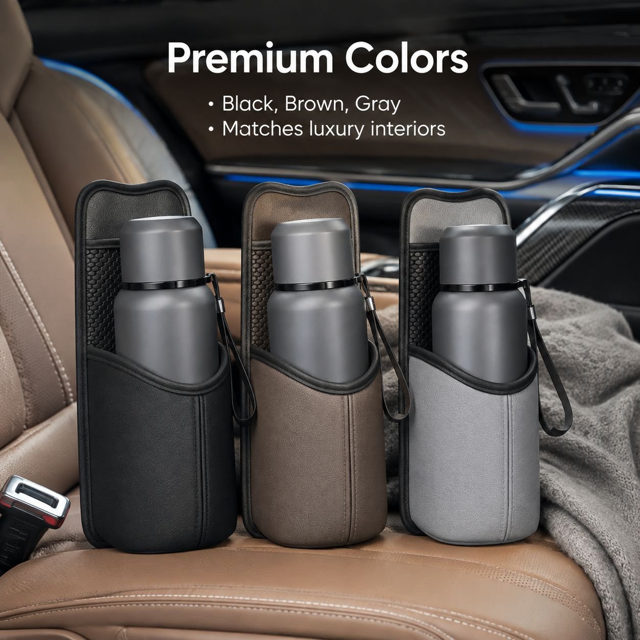 Car Seat Thermos Cup Storage Organizer