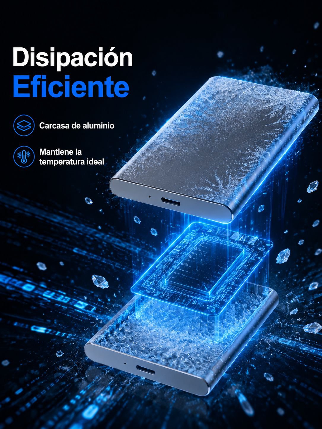 Disco duro portátil con gran capacidad de almacenamiento